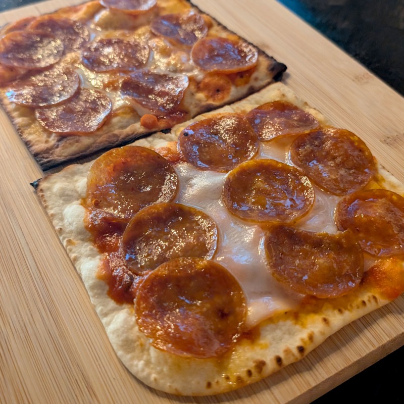 Pepperoni and Mozzarella Flatbread